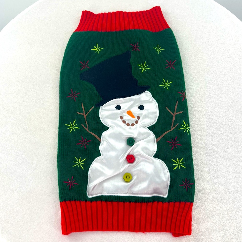 Perfectly Pet Snowman Sweater